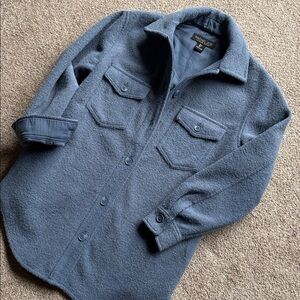 Rachel Zoe Cozy Blue Teddy Jacket